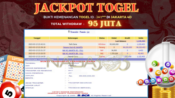 bukti jp naga303 #6 bukti jp naga303 #6