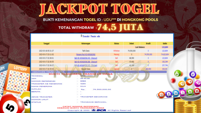 bukti jp naga303 #13 bukti jp naga303 #13