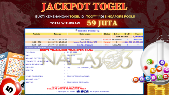 bukti jp naga303 #452 bukti jp naga303 #452