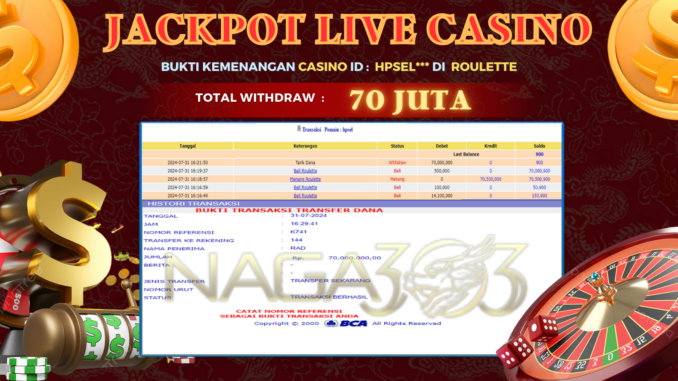 JP NAGA - CASINO MALAM